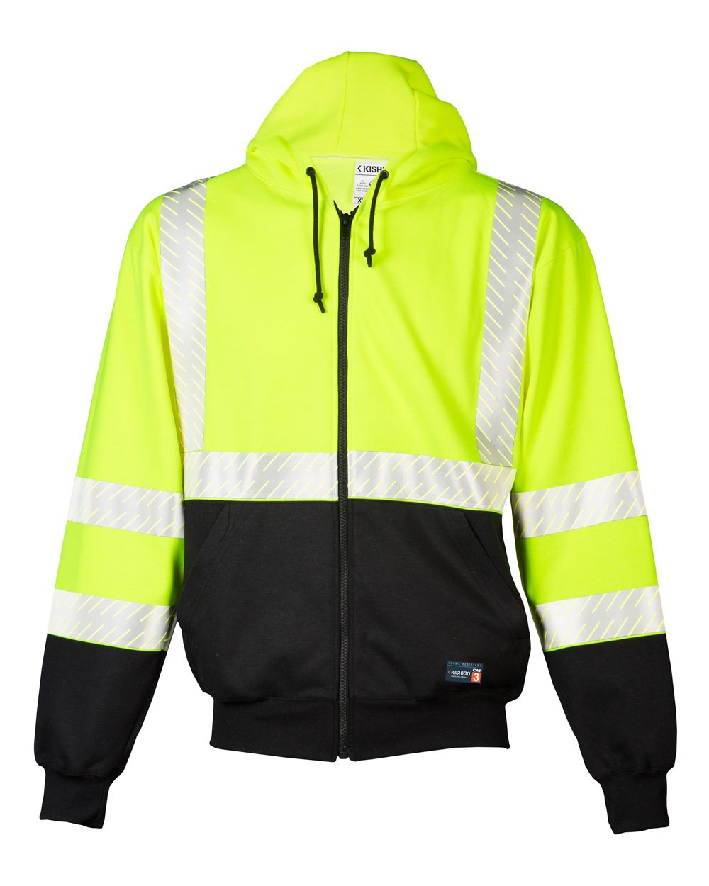 F507 Kishigo FR Full-Zip Hooded Sweatshirt
