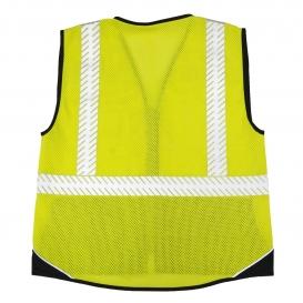 FM410 Kishigo Flame Resistant Premium Black Series FR Mesh Vest - Back Image