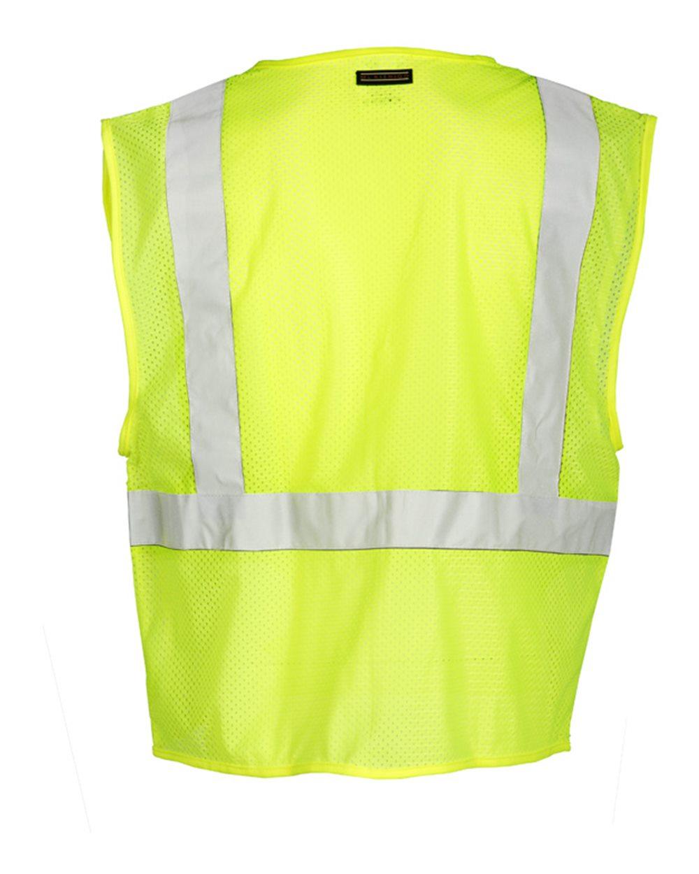 FM419-420 Kishigo Self Extinguishing Mesh Vest - Back Image
