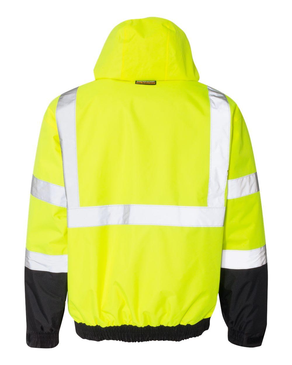 JS121-122 Kishigo Economy Bomber Jacket - Back Image