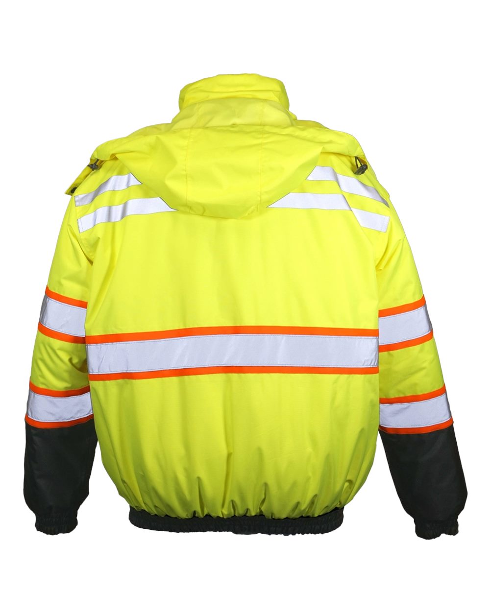 JS156 Kishigo Economy Contrast Class 3 Bomber Jacket - Back Image