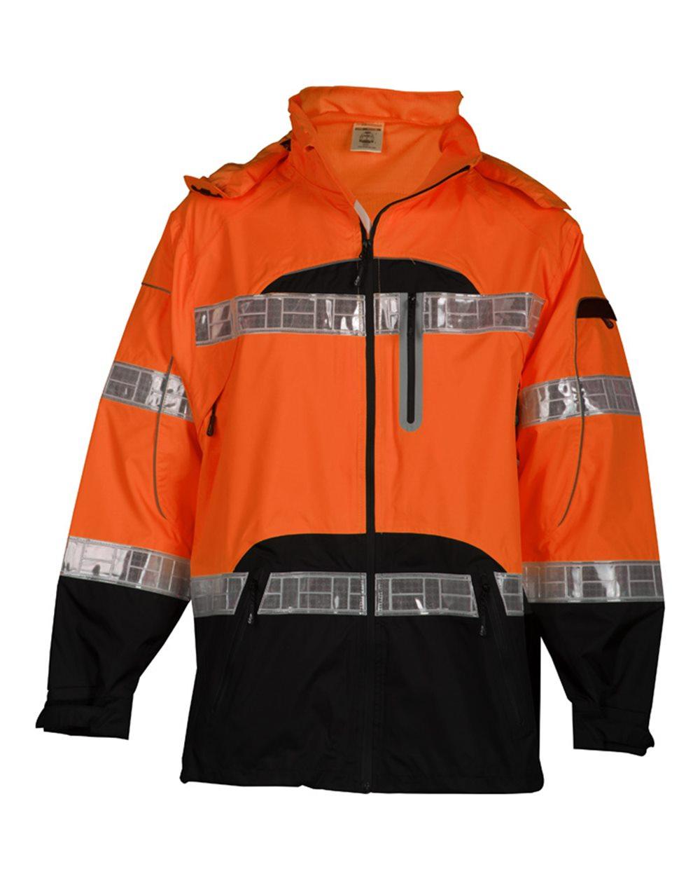 RWJ106-107 Kishigo Premium Black Series Rainwear Jacket