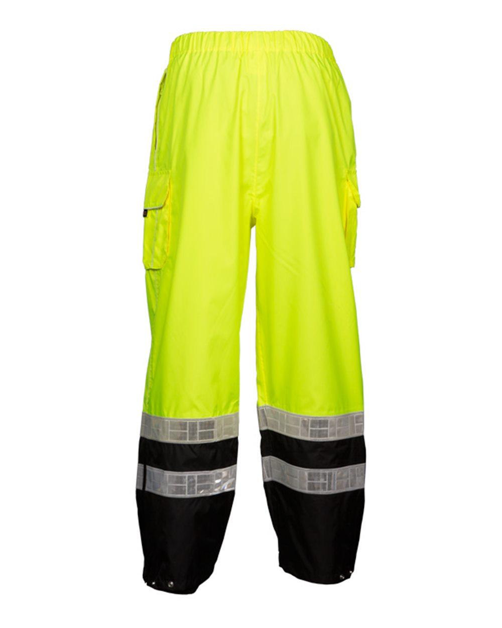 RWP106-107 Kishigo Premium Black Series Rainwear Pants RWP106-107 Kishigo Premium Black Series Rainwear Pants - Back Image