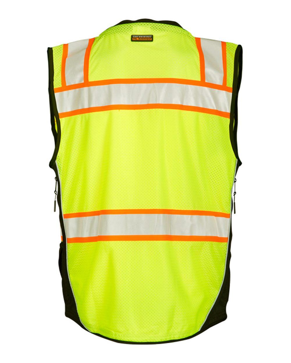 S5002-5003 Kishigo Premium Black Series Surveyors Vest - Back Image