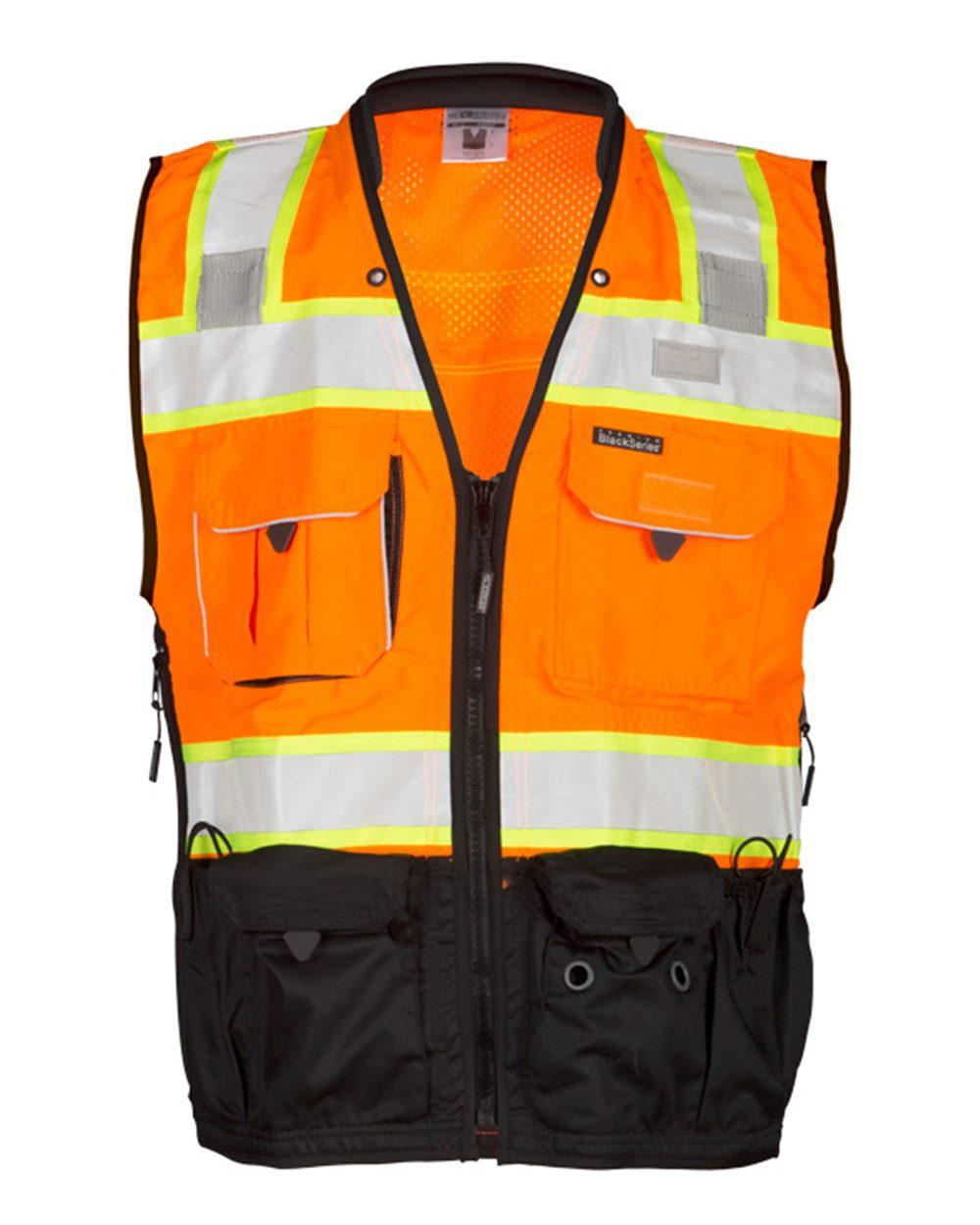 S5002-5003 Kishigo Premium Black Series Surveyors Vest