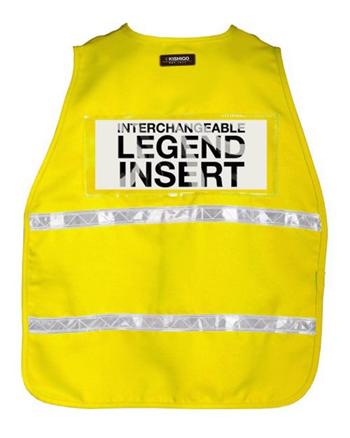 3700 Kishigo Series Incident Command Vest - Back Image