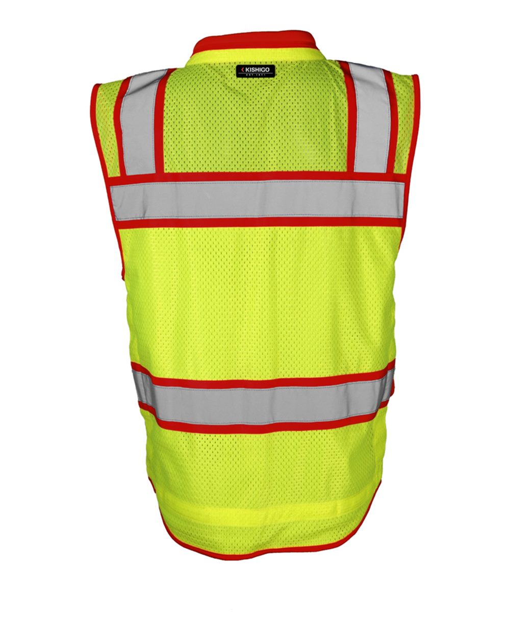 S5042-5046 Kishigo Color Contrast High Performance Surveyors Vest - Back Image