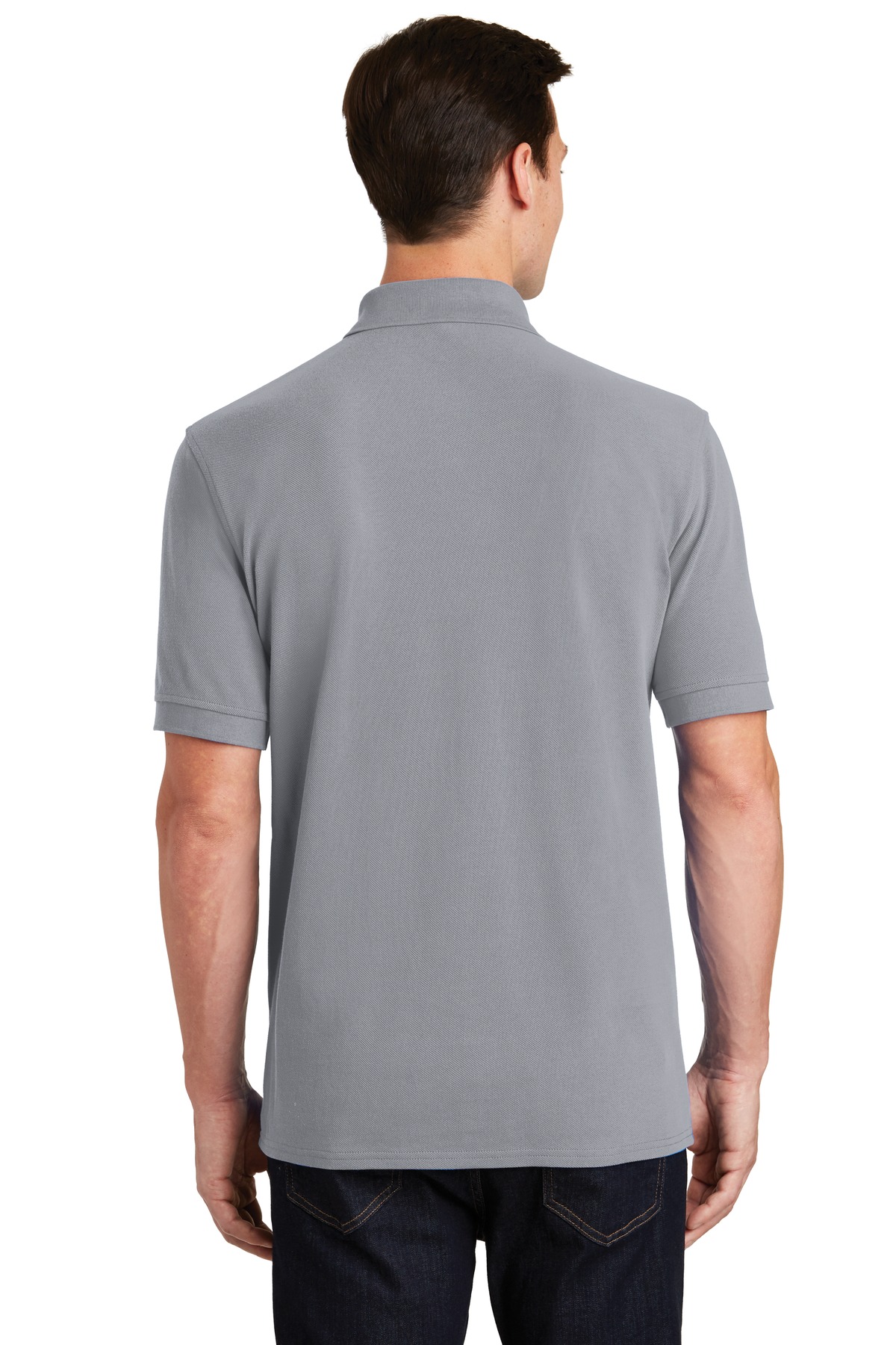 KP1500 Port & Company Combed Ring Spun Pique Polo. KP1500 Port & Company Combed Ring Spun Pique Polo. - Back Image