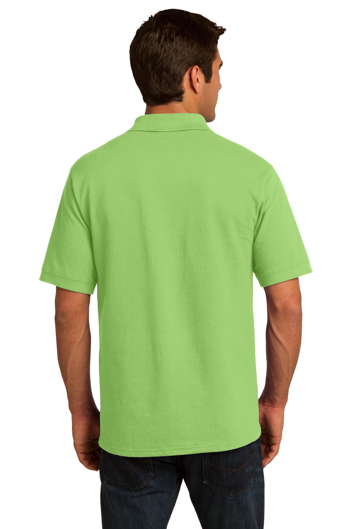 KP155 Port & Company Core Blend Pique Polo. - Back Image