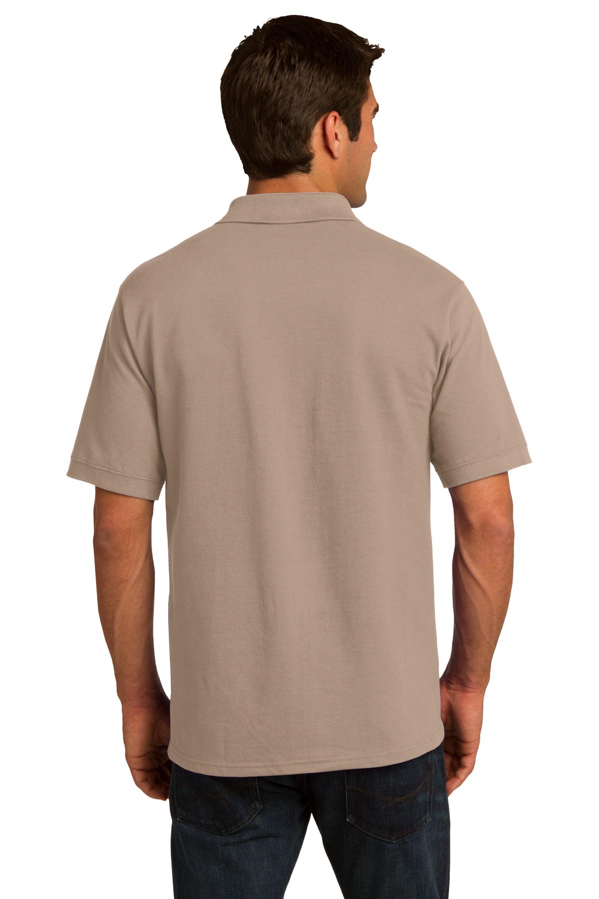 KP155 Port & Company Core Blend Pique Polo. - Back Image