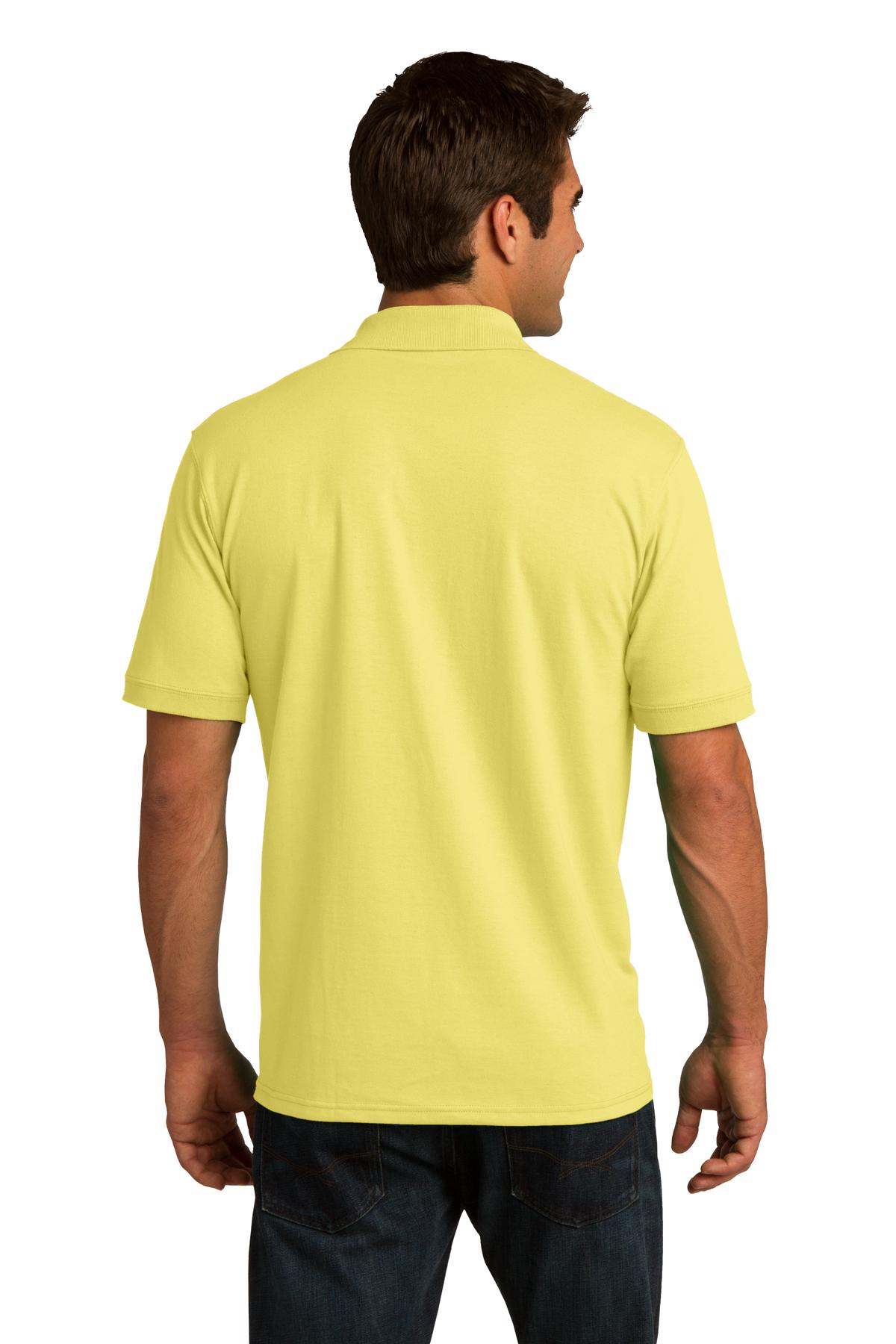 KP55 Port & Company Core Blend Jersey Knit Polo. - Back Image
