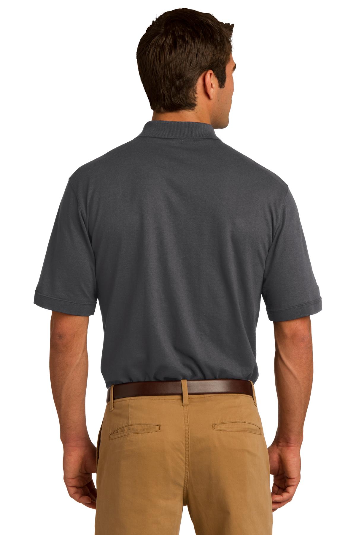 KP55P Port & Company Core Blend Jersey Knit Pocket Polo. - Back Image