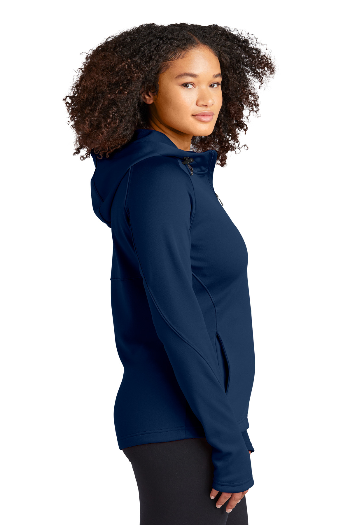 L248 Sport-Tek Ladies Tech Fleece Full-Zip Hooded Jacket - Siide Image