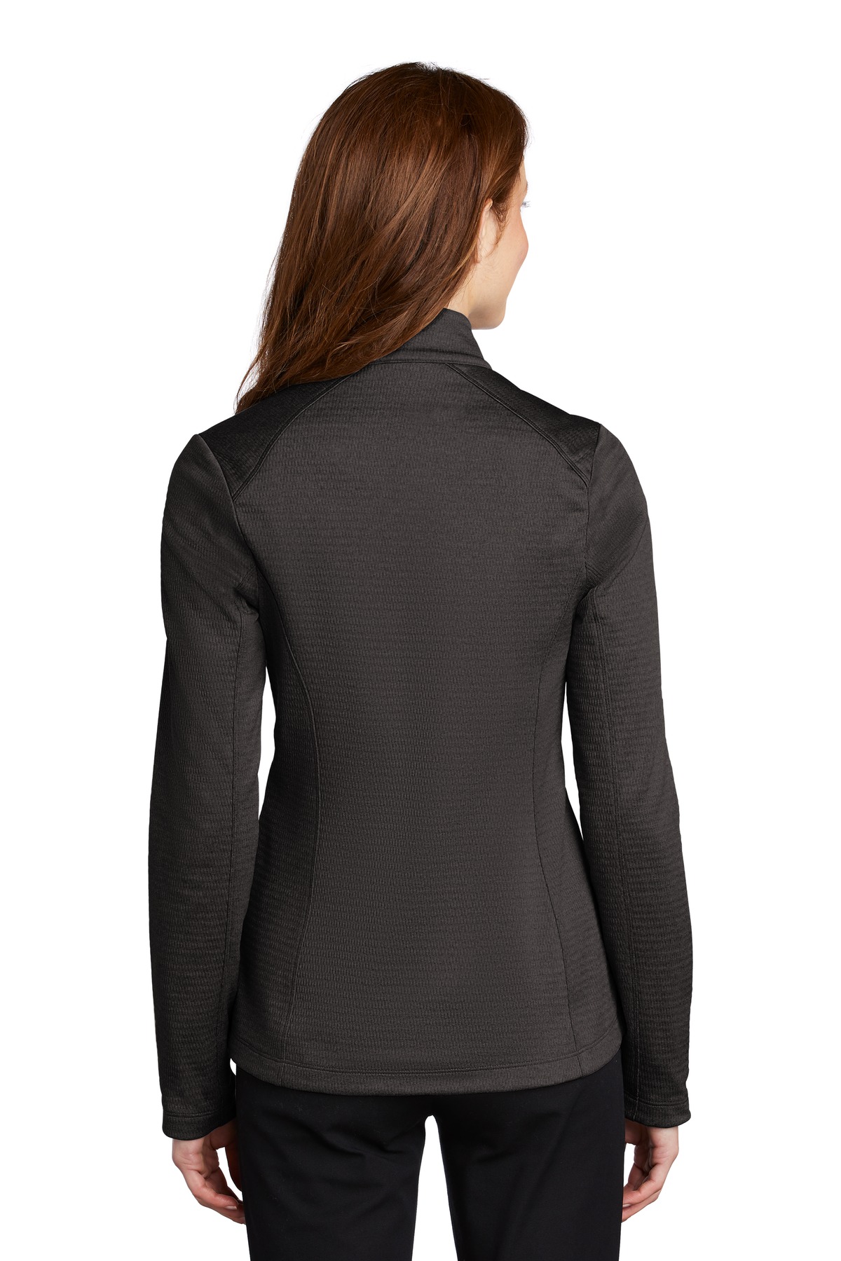 L249 Port Authority Ladies Diamond Heather Fleece Full-Zip Jacket L249 Port Authority Ladies Diamond Heather Fleece Full-Zip Jacket - Back Image