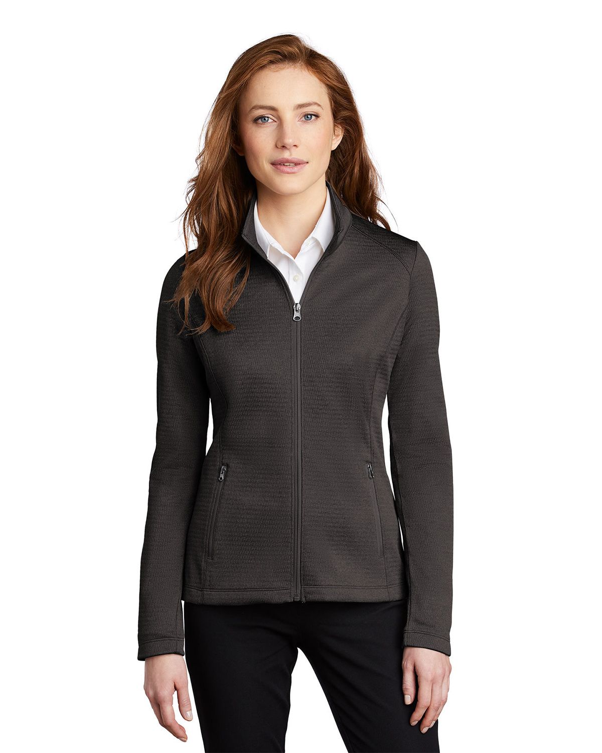 L249 Port Authority Ladies Diamond Heather Fleece Full-Zip Jacket L249 Port Authority Ladies Diamond Heather Fleece Full-Zip Jacket
