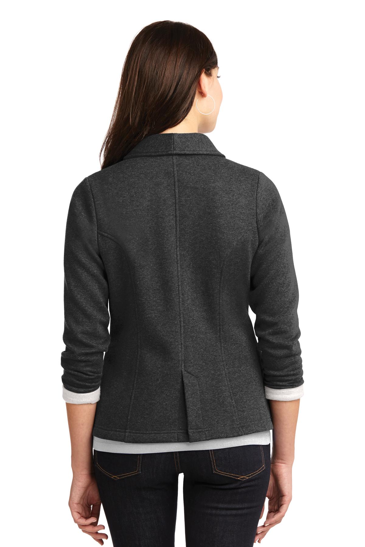 L298 Port Authority Ladies Fleece Blazer. - Back Image