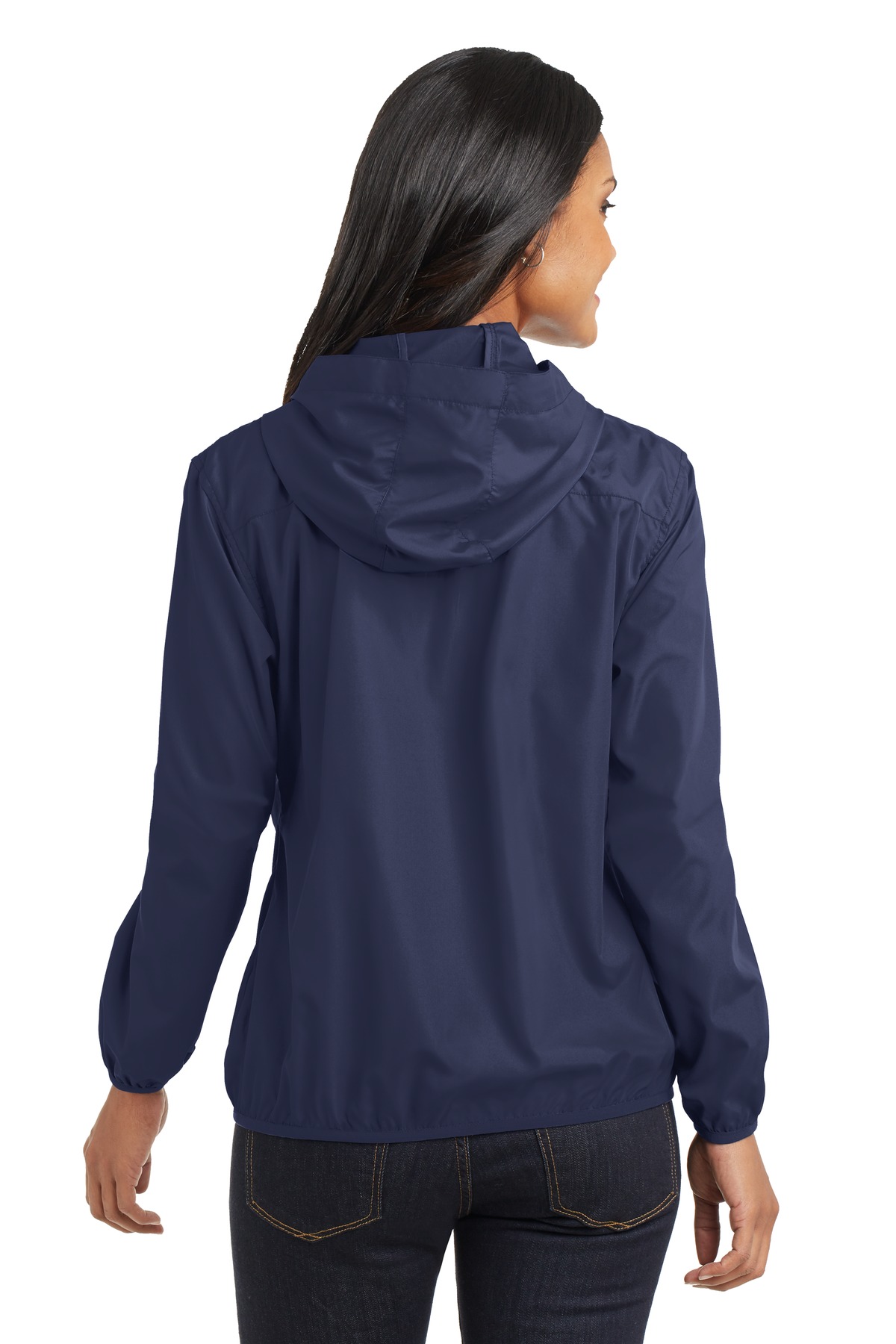 L305 Port Authority ® Ladies Hooded Essential Jacket L305 Port Authority ® Ladies Hooded Essential Jacket - Back Image