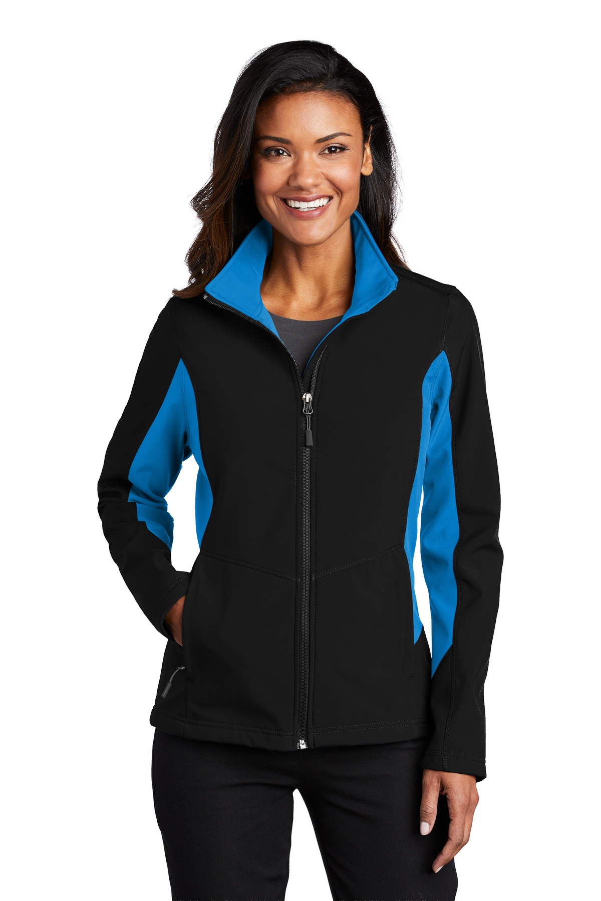 L318 Port Authority Ladies Core Colorblock Soft Shell Jacket