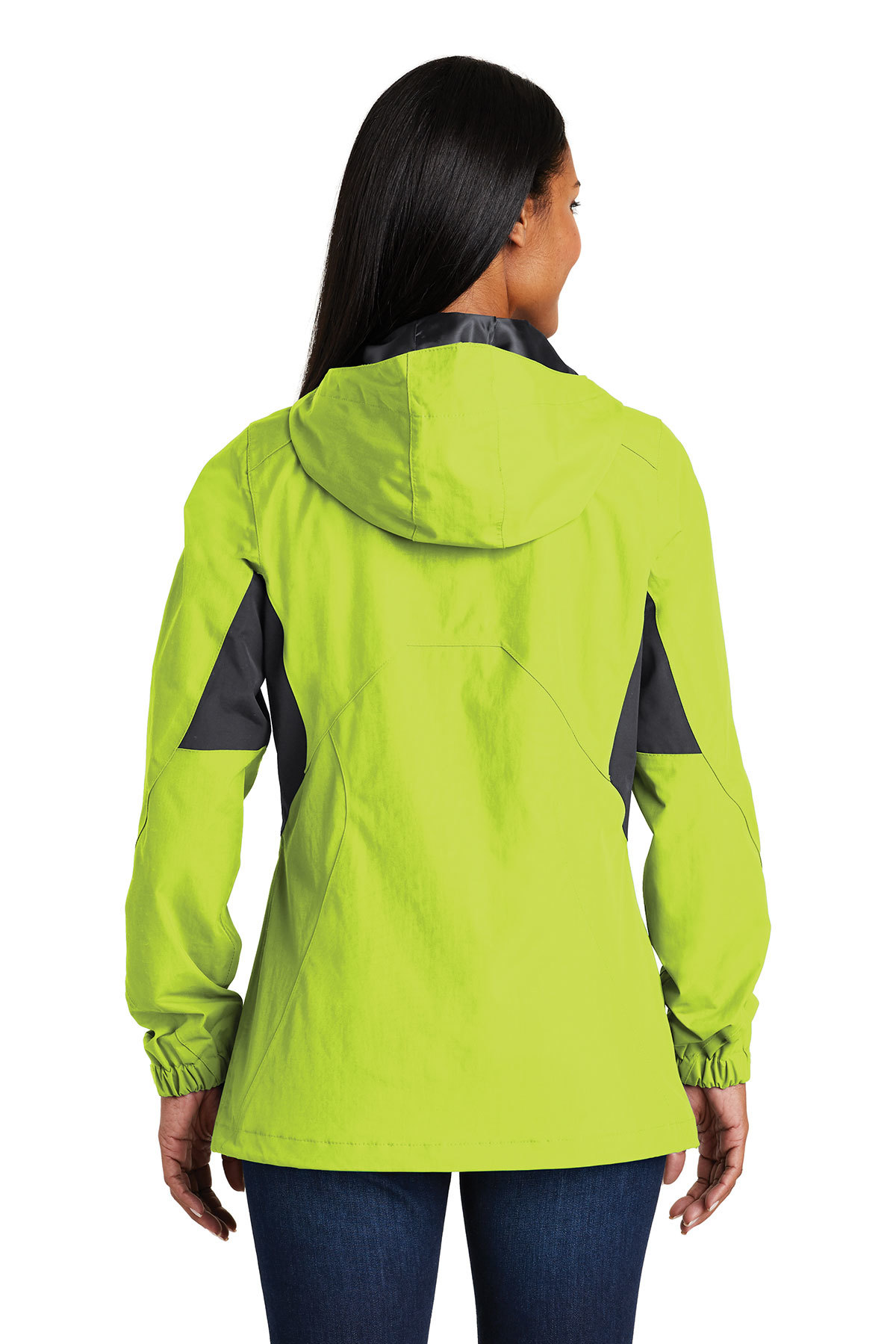 L322 Port Authority Ladies Cascade Waterproof Jacket - Back Image