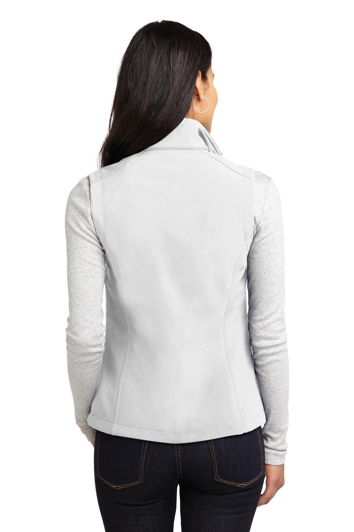 L325 Port Authority Ladies Core Soft Shell Vest - Back Image