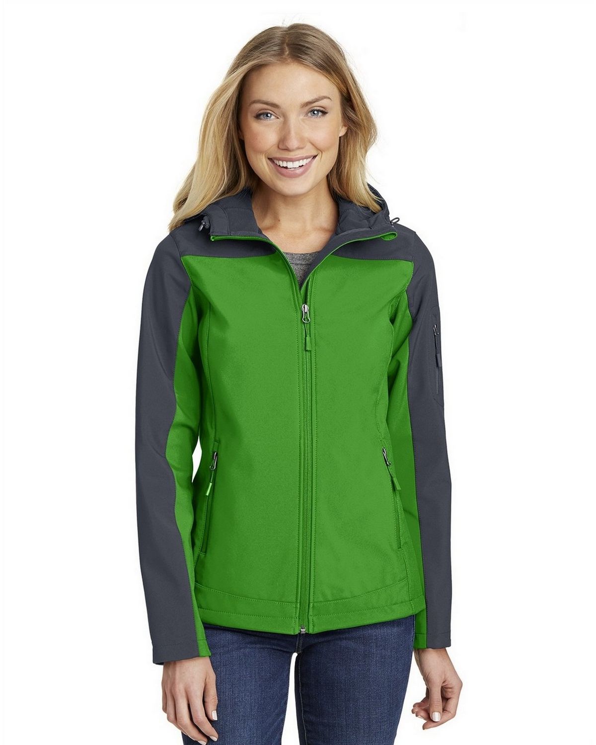 L335 Port Authority Ladies Hooded Core Soft Shell Jacket