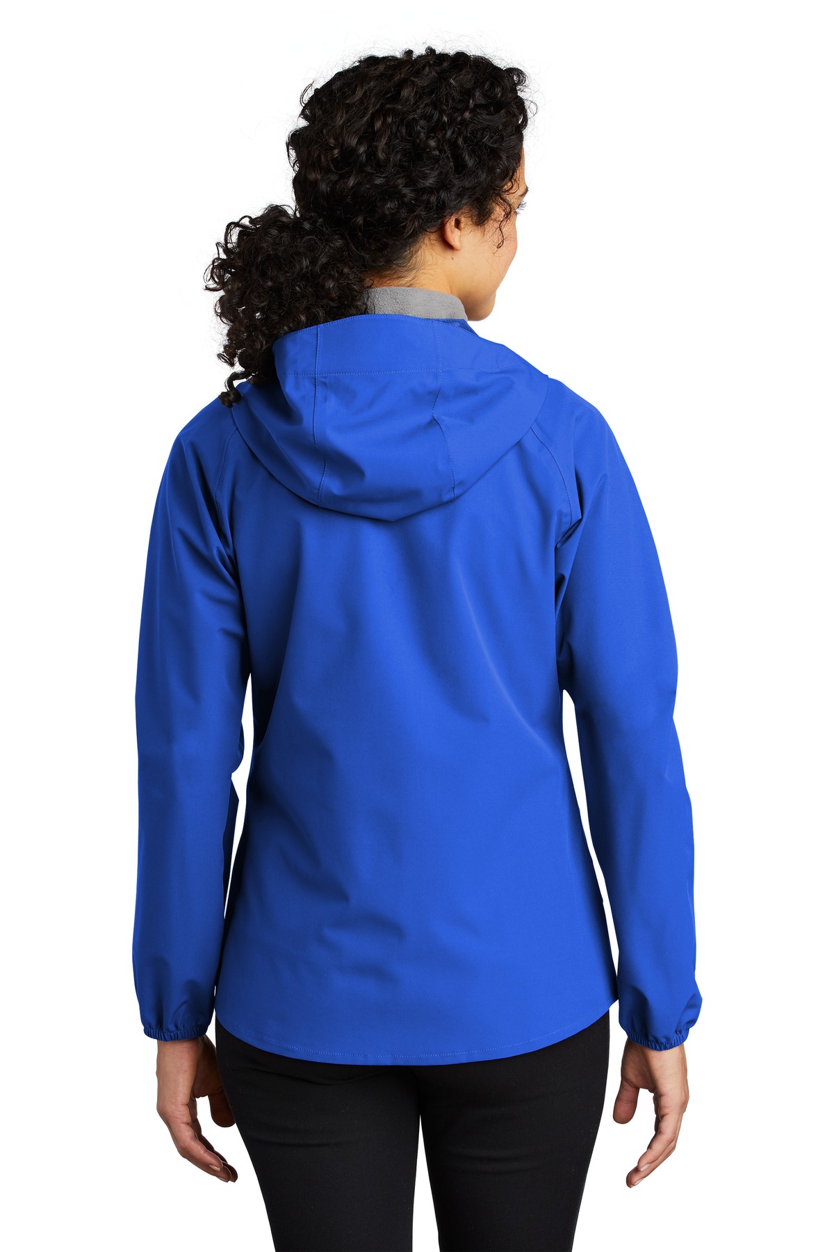 L407 Port Authority Ladies Essential Rain Jacket - Back Image