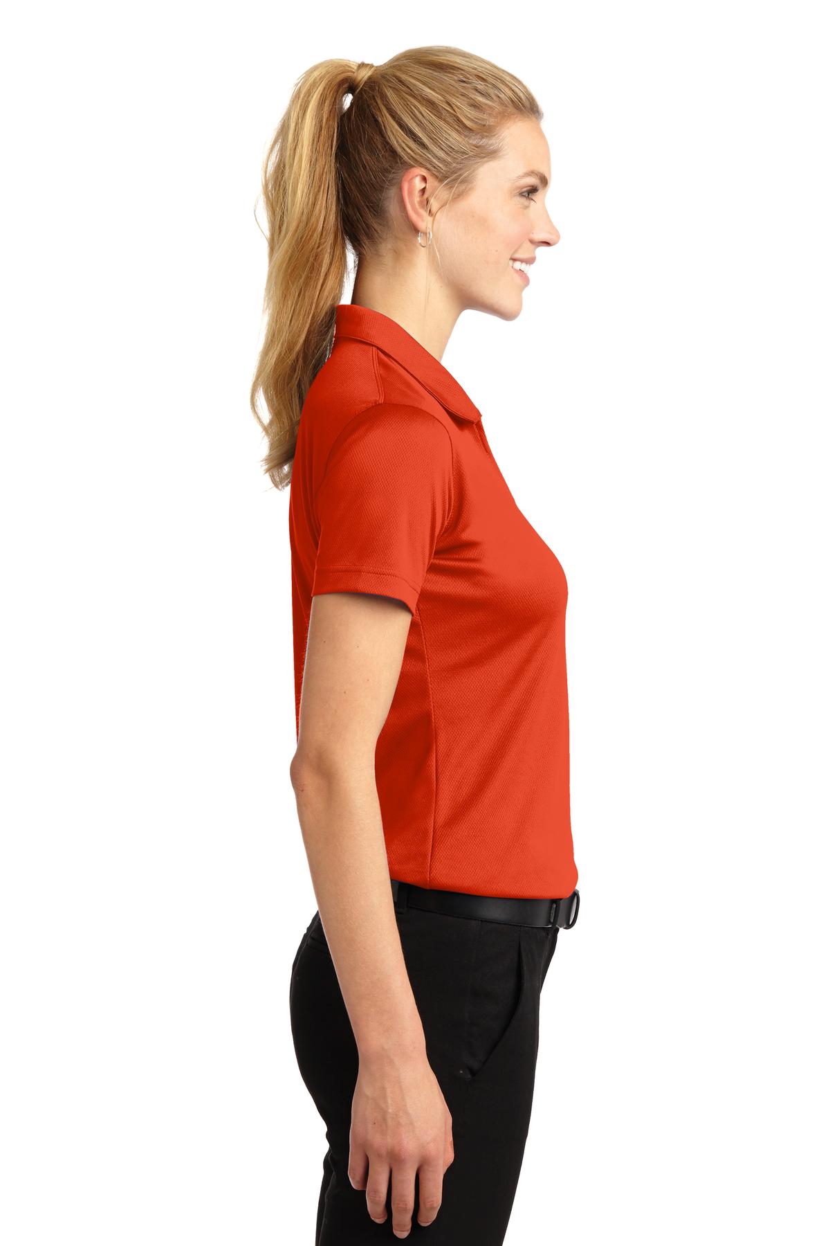 L469 Sport-Tek Ladies Dri-Mesh V-Neck Polo L469 Sport-Tek Ladies Dri-Mesh V-Neck Polo - Siide Image