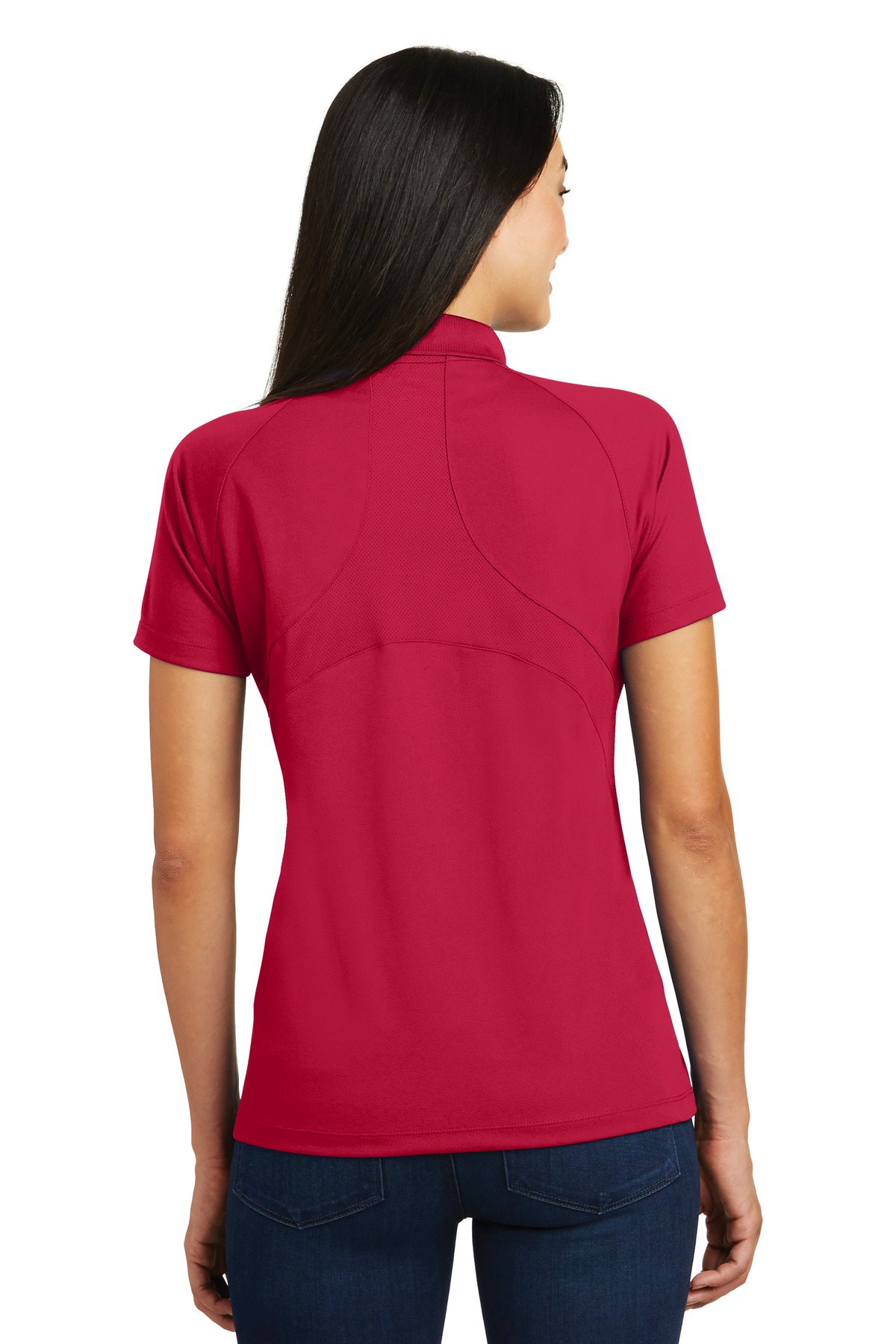 L474 Sport-Tek Ladies Dri-Mesh Pro Polo - Back Image