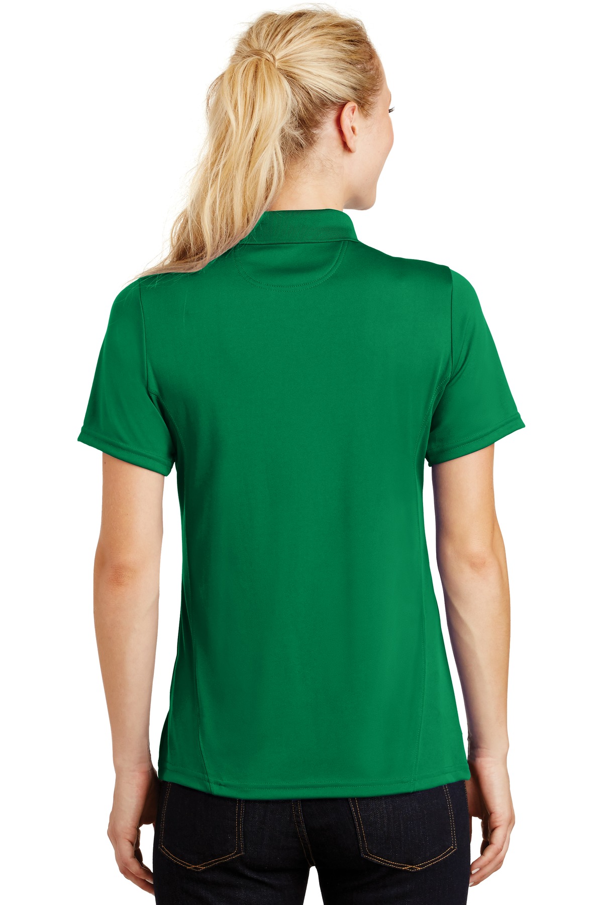 L475 Sport-Tek Ladies Dry Zone Raglan Accent Polo - Back Image
