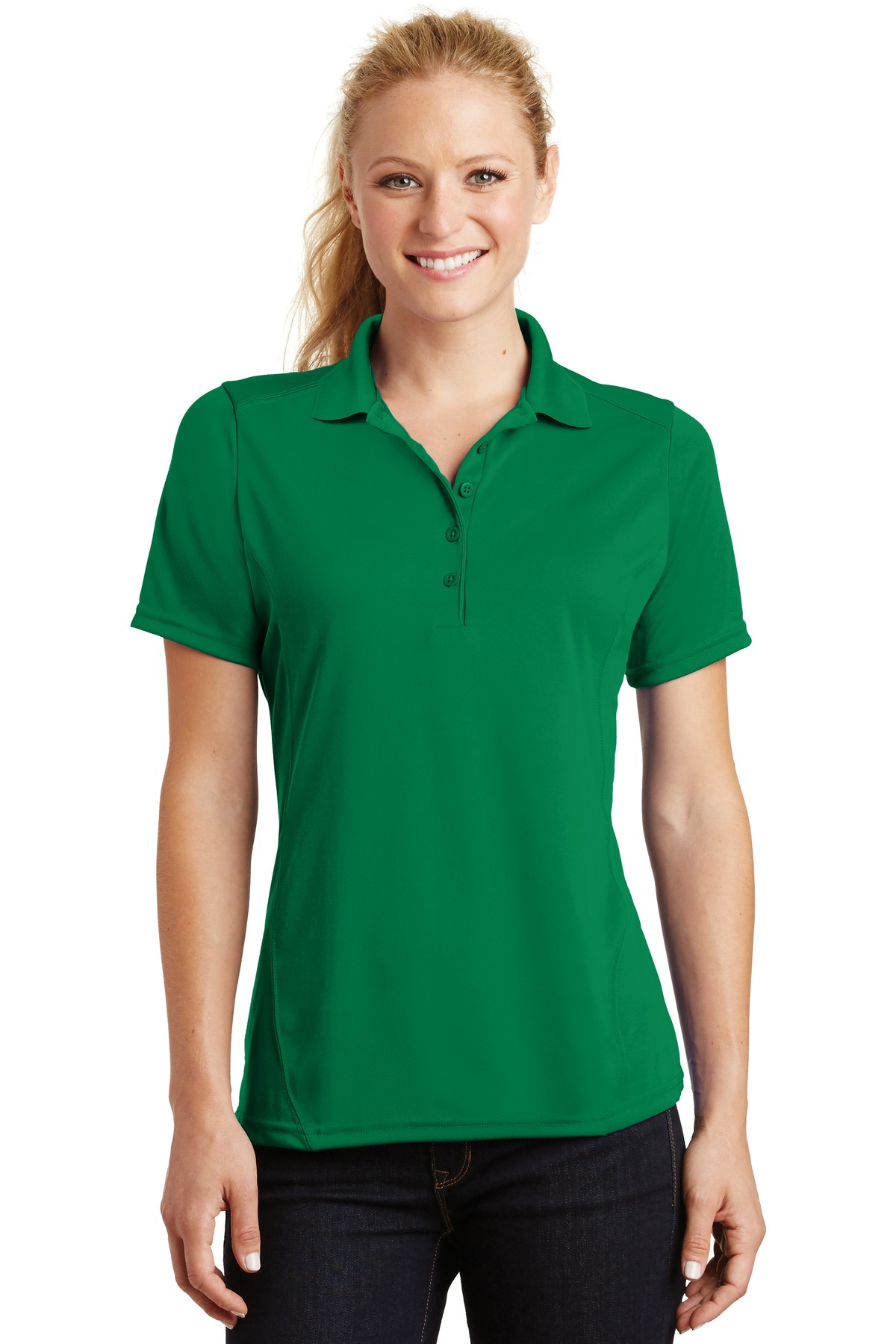 L475 Sport-Tek Ladies Dry Zone Raglan Accent Polo