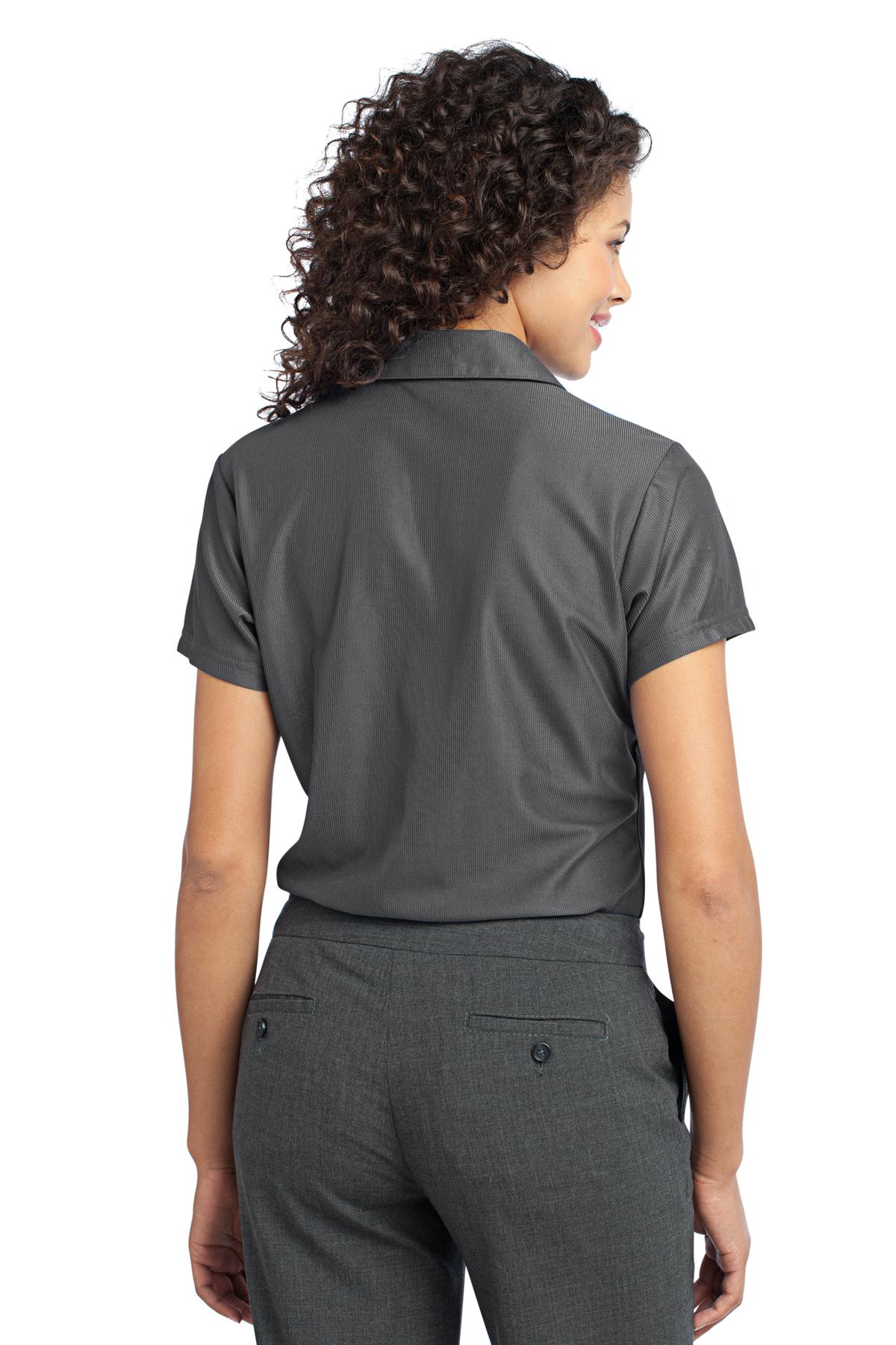 L512 Port Authority Ladies Vertical Pique Polo L512 Port Authority Ladies Vertical Pique Polo - Back Image