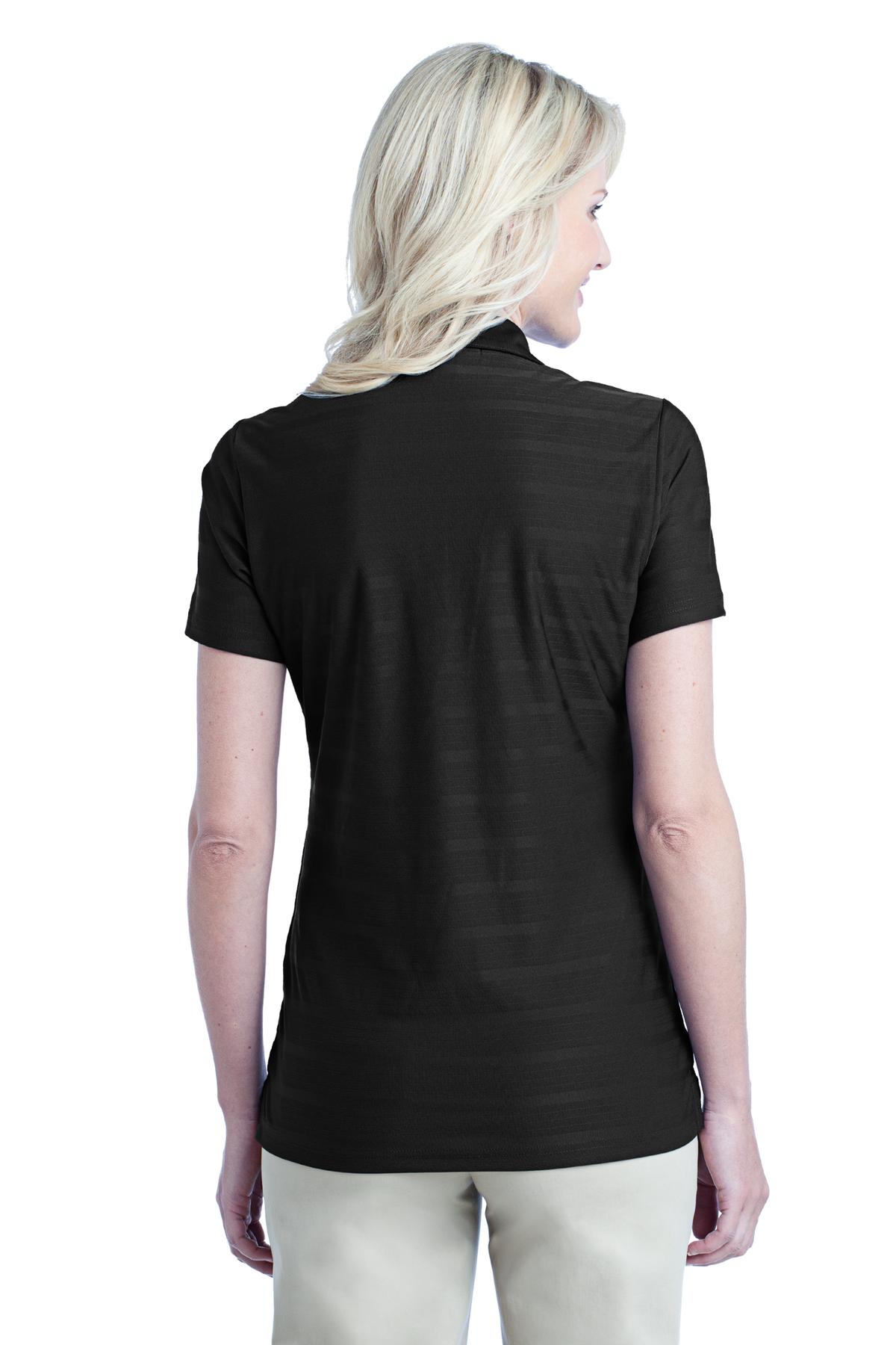 L514 Port Authority Ladies Horizontal Texture Polo. L514 Port Authority Ladies Horizontal Texture Polo. - Back Image