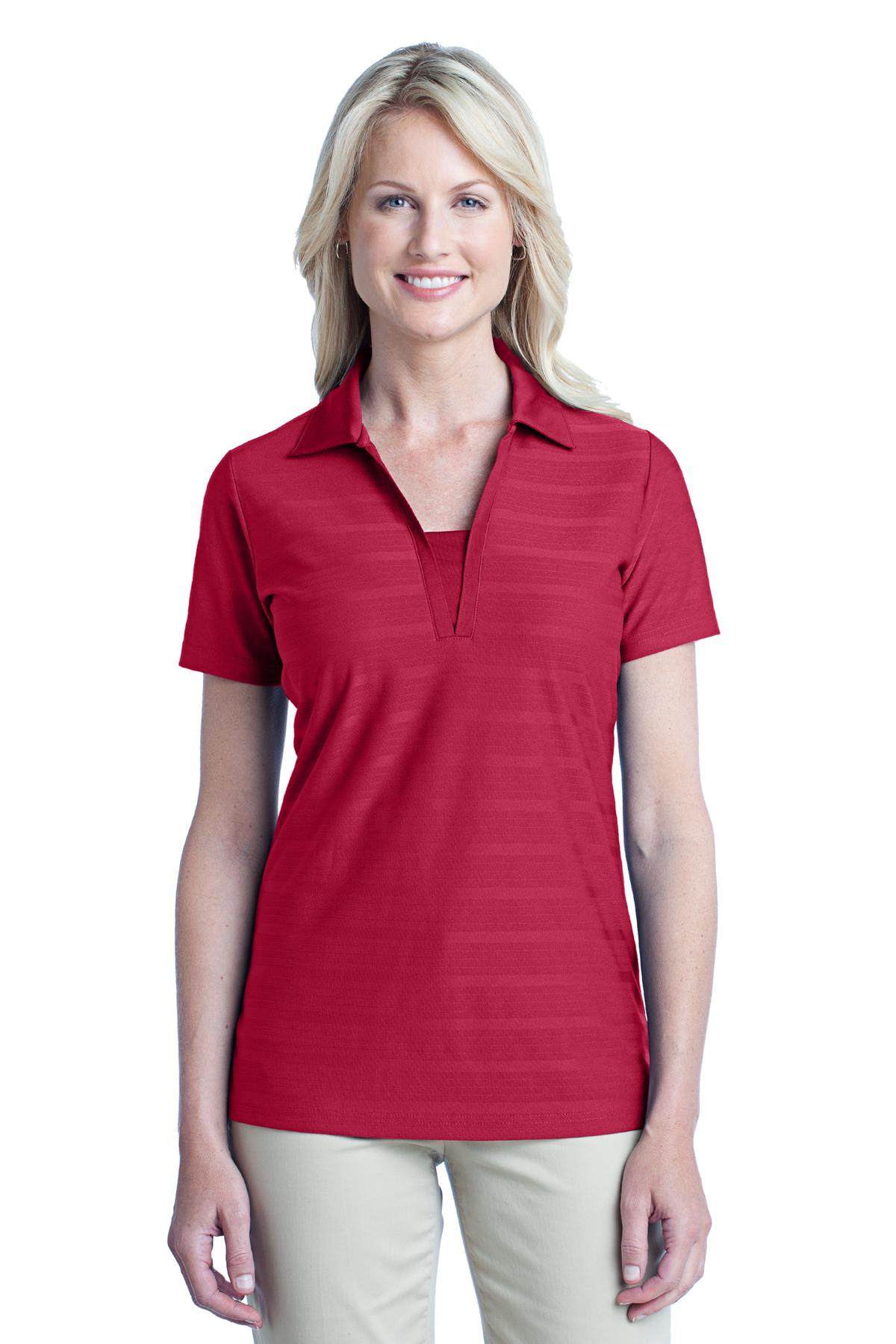 L514 Port Authority Ladies Horizontal Texture Polo.