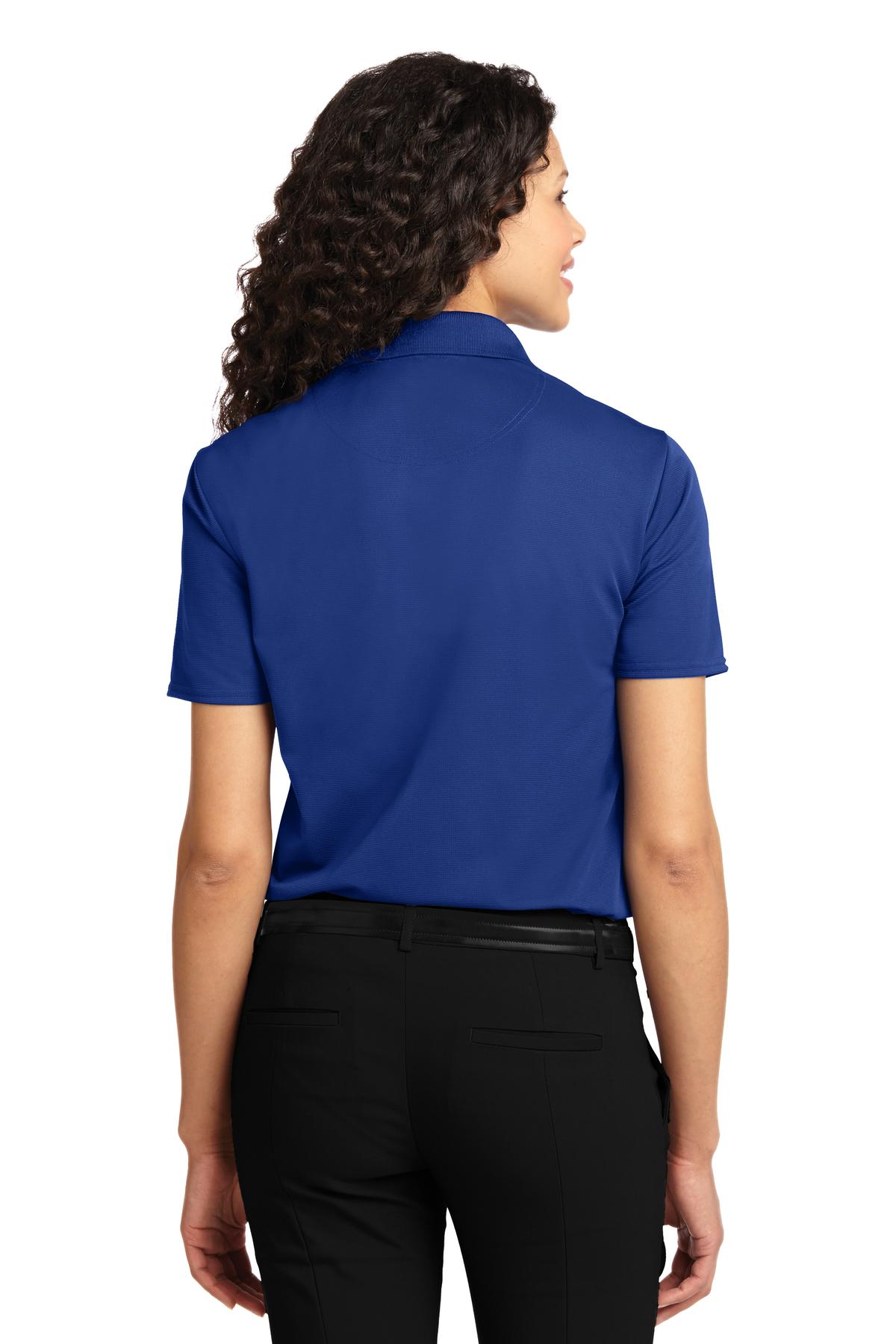 L525 Port Authority Ladies Dry Zone Ottoman Polo - Back Image