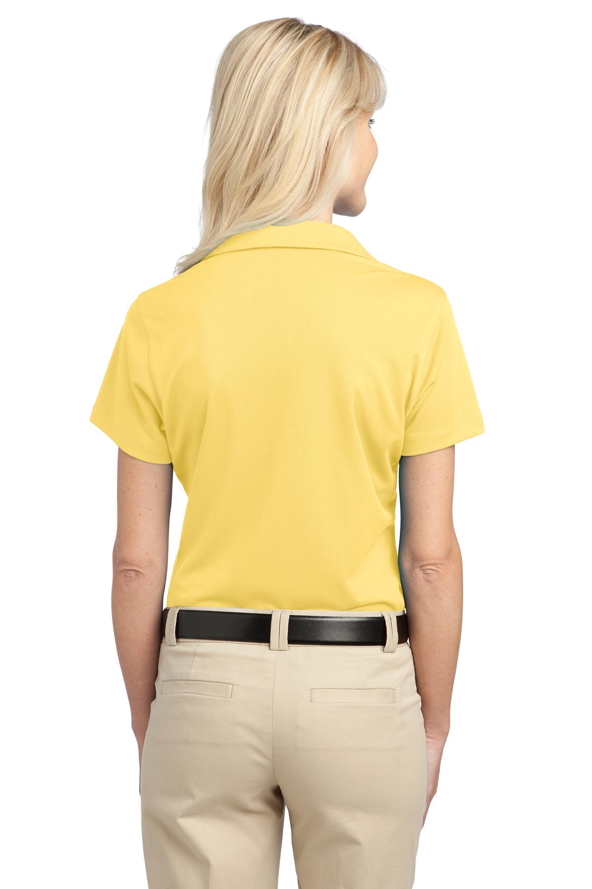 L527 Port Authority Ladies Tech Pique Polo. - Back Image