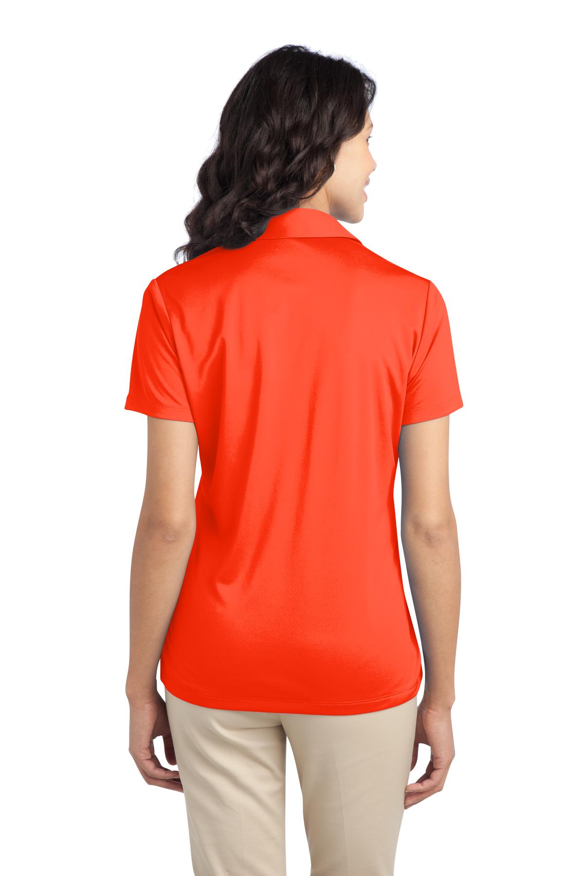 L540 Port Authority Ladies Silk Touch Performance Polo Shirt - Back Image