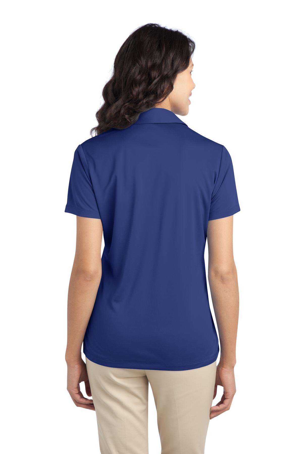 L540 Port Authority Ladies Silk Touch Performance Polo Shirt L540 Port Authority Ladies Silk Touch Performance Polo Shirt - Back Image