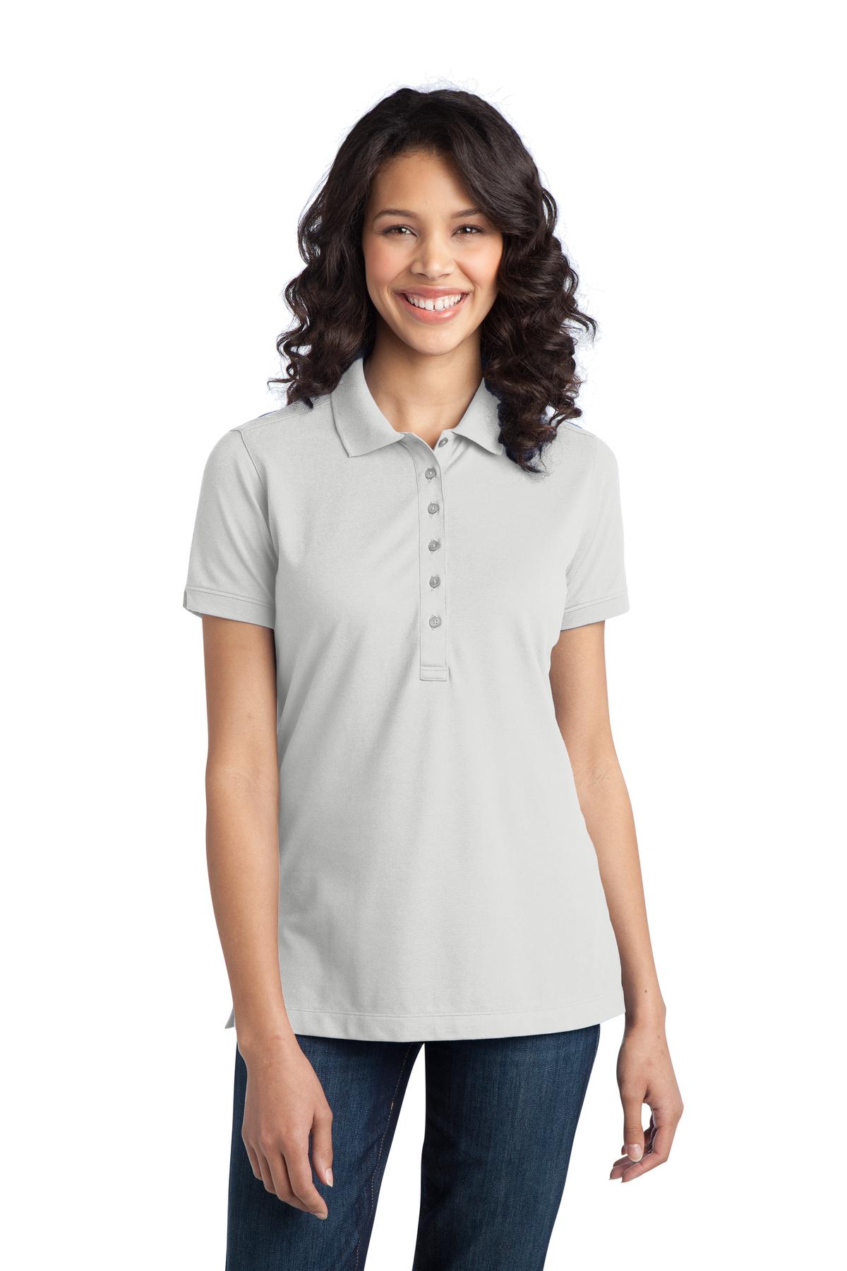 L555 Port Authority Ladies Stretch Pique Polo L555 Port Authority Ladies Stretch Pique Polo