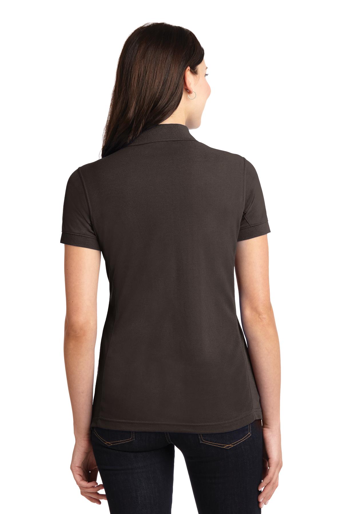 L567 Port Authority Ladies 5-in-1 Performance Pique Polo - Back Image