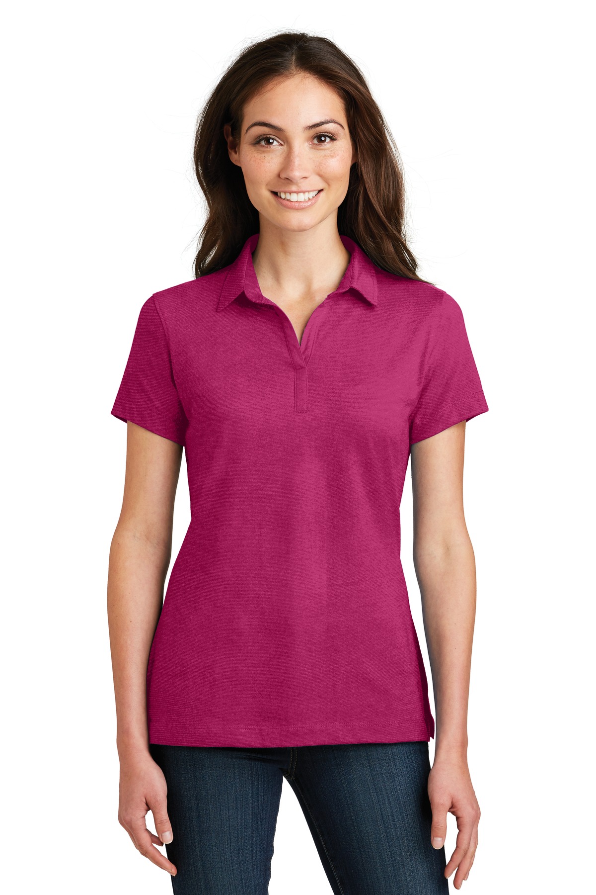 L577 Port Authority Ladies Meridian Cotton Blend Polo