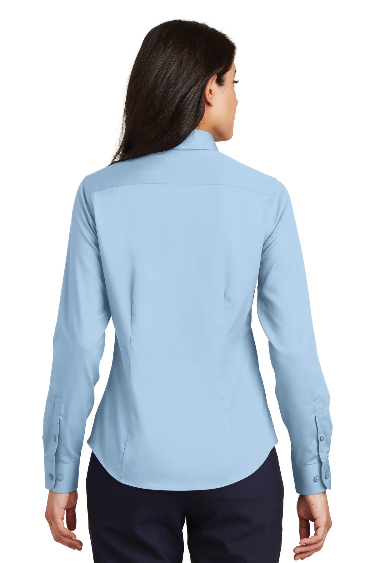 L638 Port Authority Ladies Non-Iron Twill Shirt. - Back Image