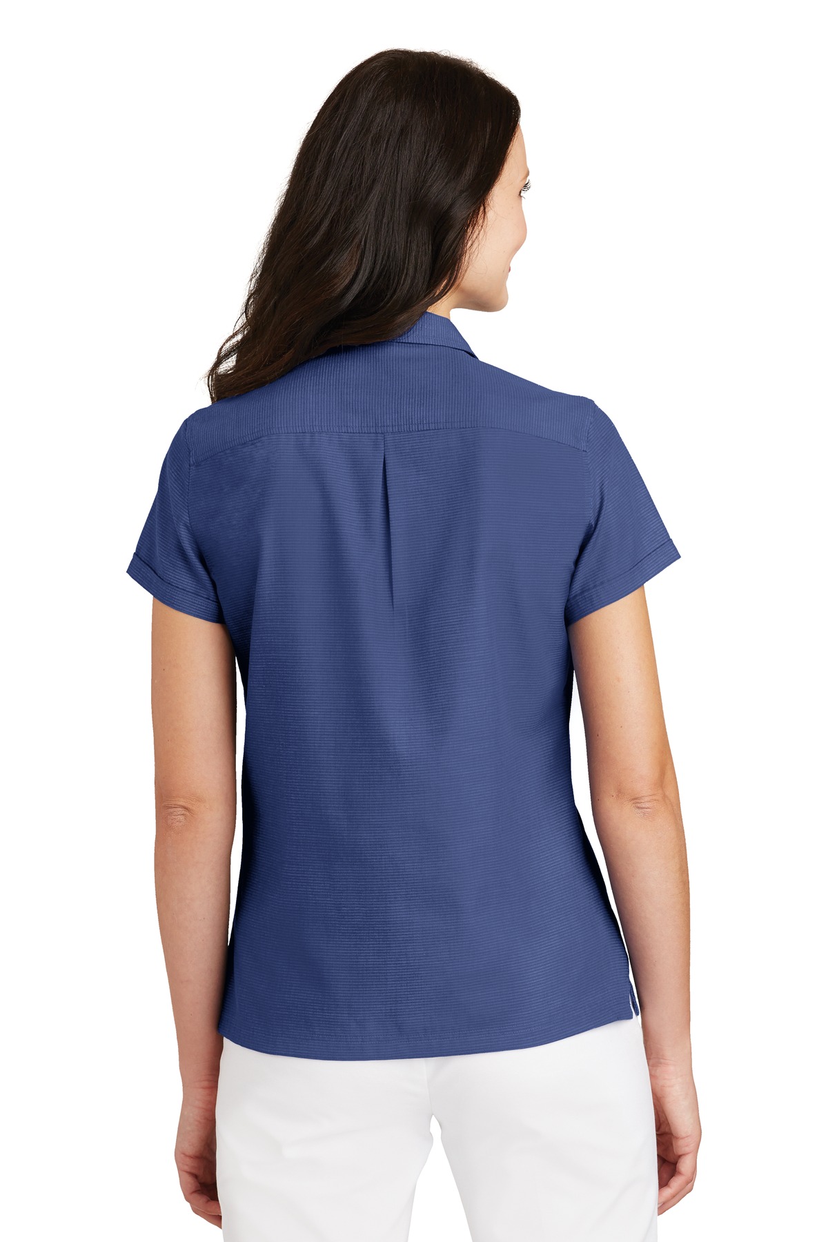 L662 Port Authority Ladies Textured Camp Shirt L662 Port Authority Ladies Textured Camp Shirt - Back Image
