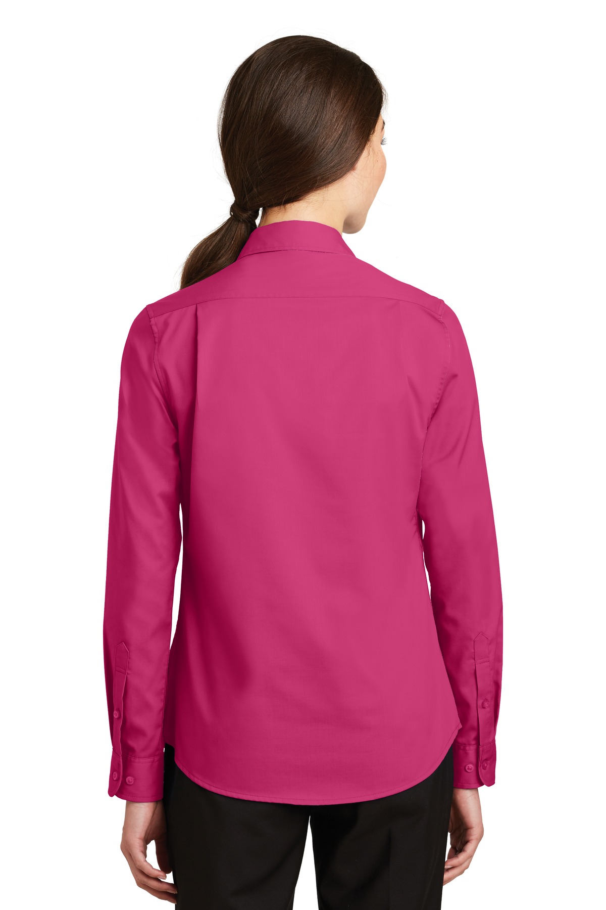 L663 Port Authority Ladies SuperPro Twill Shirt. L663 Port Authority Ladies SuperPro Twill Shirt. - Back Image