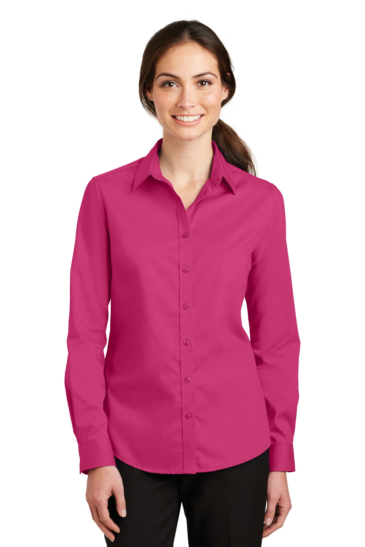 L663 Port Authority Ladies SuperPro Twill Shirt. L663 Port Authority Ladies SuperPro Twill Shirt.