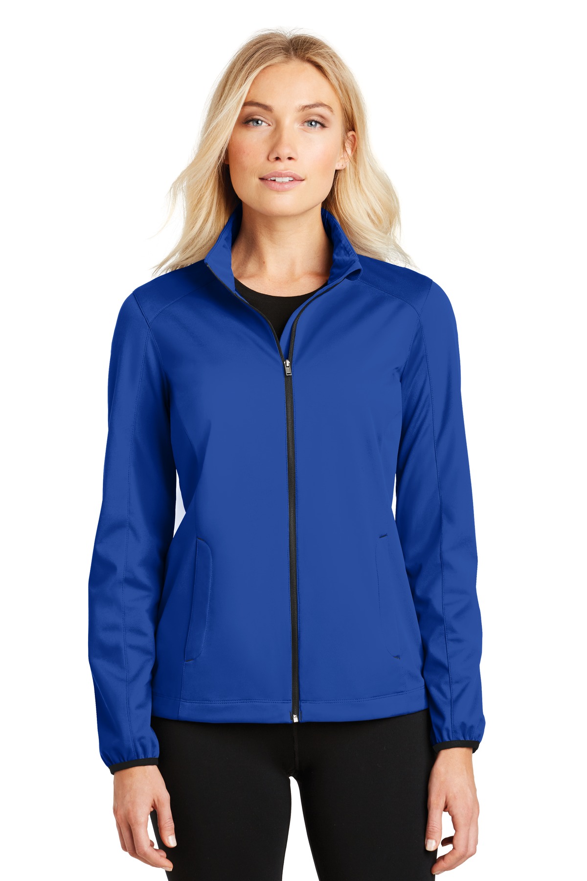 L717 Port Authority Ladies Active Soft Shell Jacket. Zoom Image