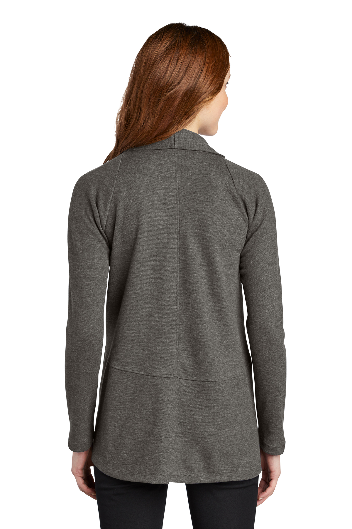 L807 Port Authority Ladies Interlock Cardigan. - Back Image