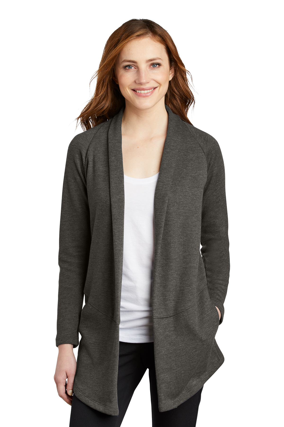 L807 Port Authority Ladies Interlock Cardigan.