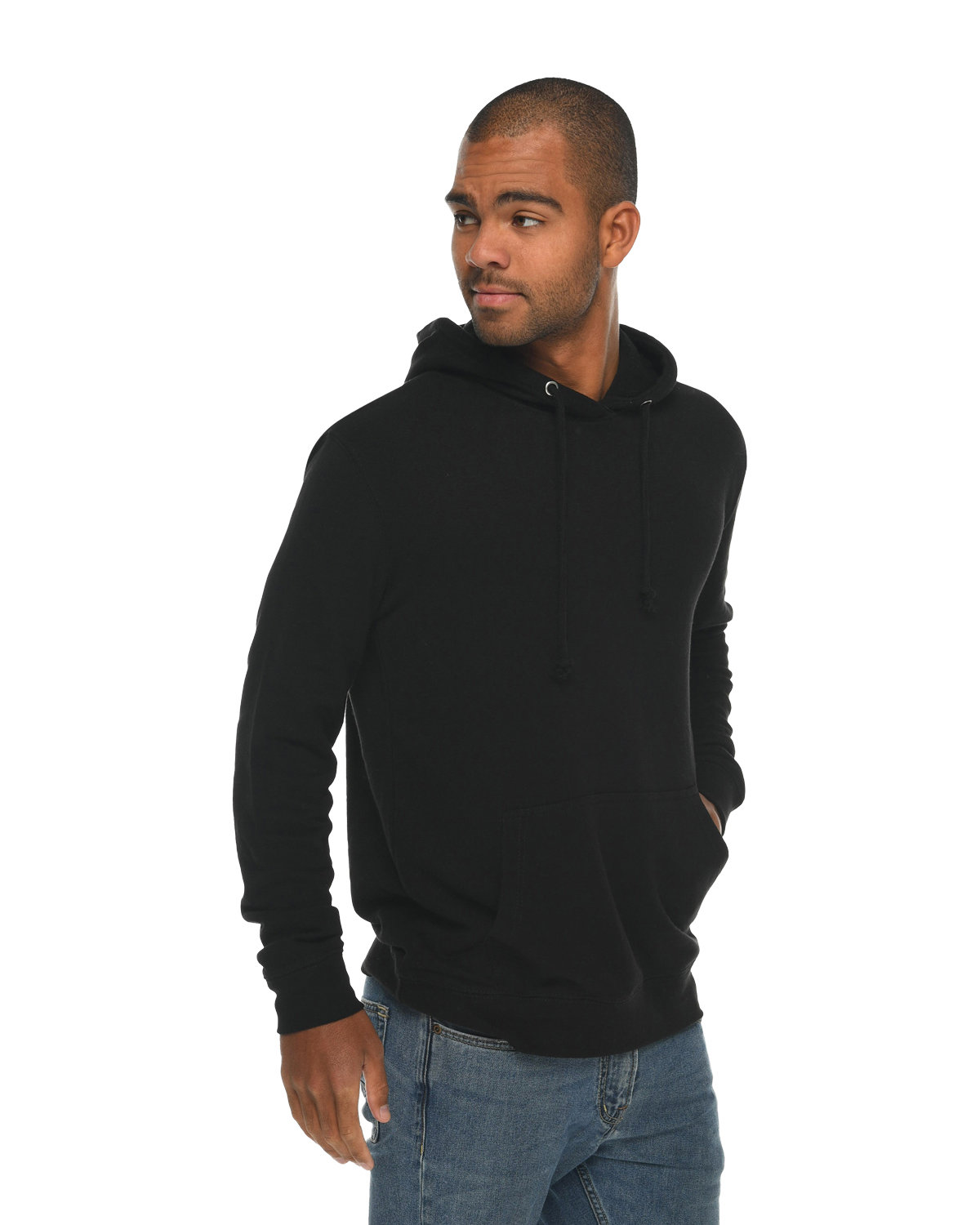 LS13001 Lane Seven Unisex French Terry Pullover Hooded Sweatshirt - Siide Image
