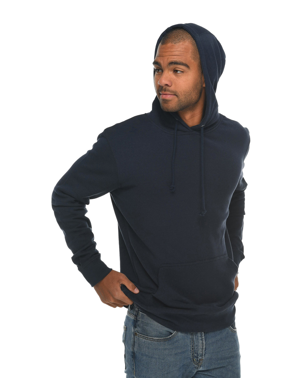LS13001 Lane Seven Unisex French Terry Pullover Hooded Sweatshirt - Siide Image