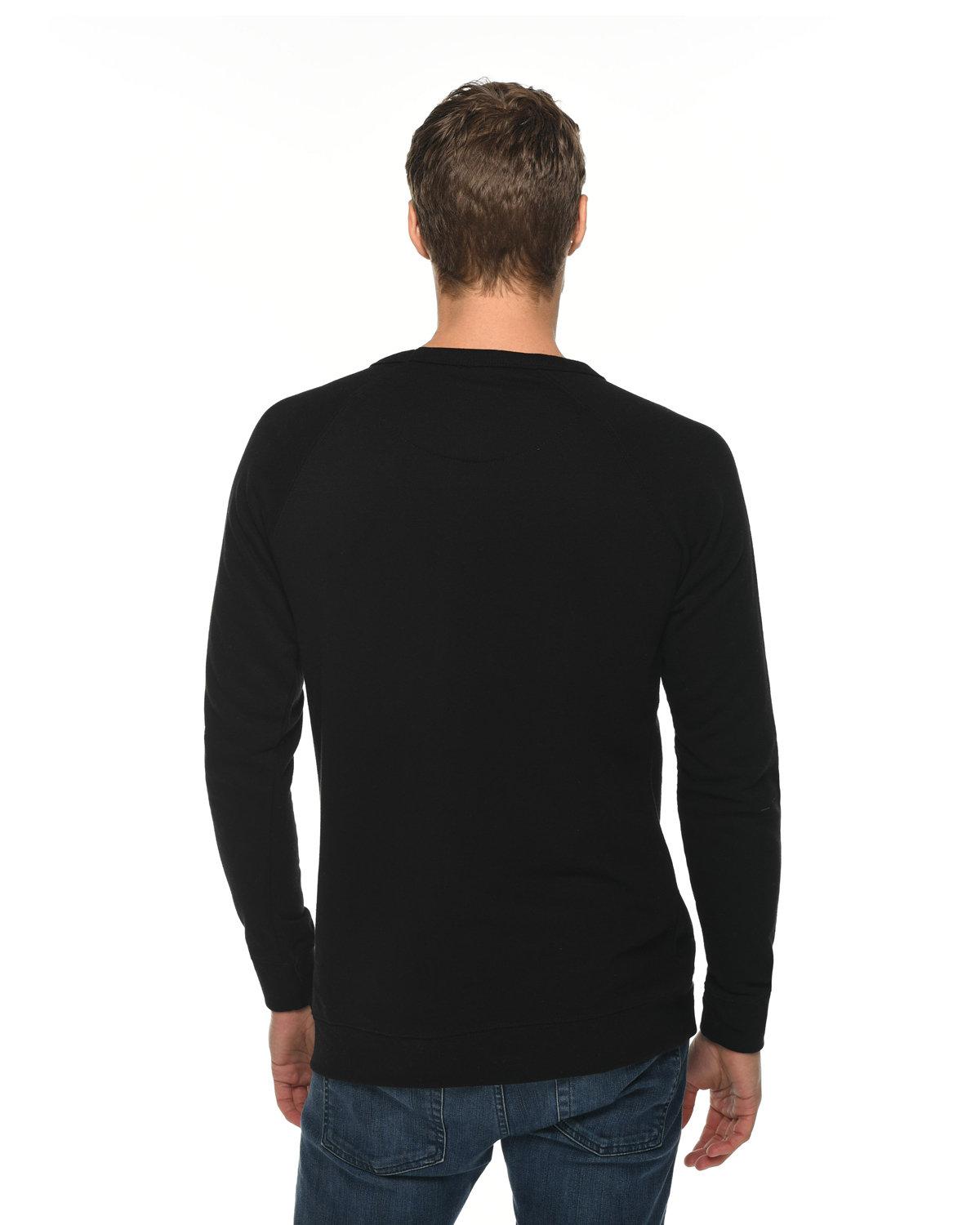 LS13004 Lane Seven Unisex French Terry Crewneck Sweatshirt - Back Image